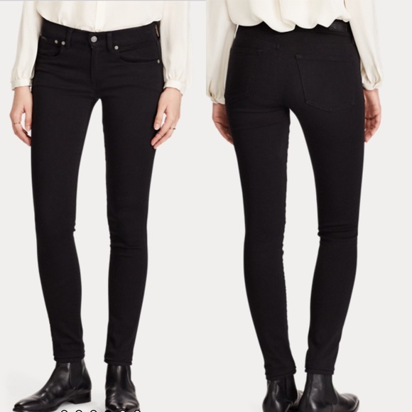 ralph lauren black skinny jeans